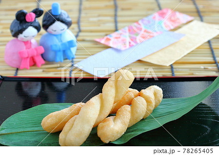 索餅　七夕のお菓子　手作り　小麦粉と上新粉で 78265405