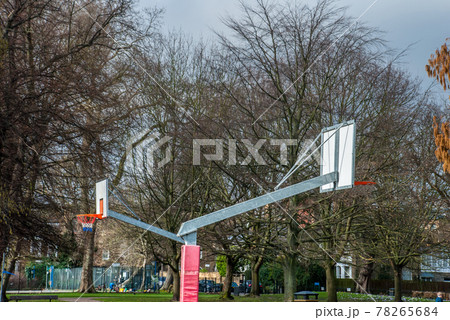 Basketball court in Park Basketball court in Park 78265684