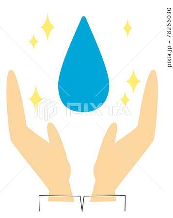 Sdgs 目標6 水 衛生のイメージイラスト のイラスト素材