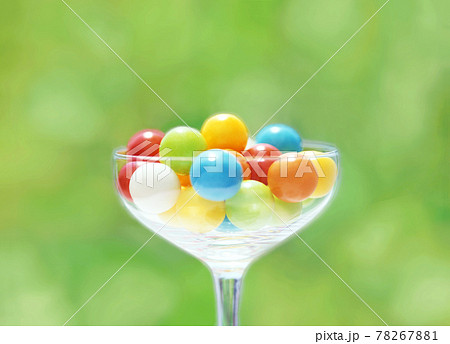 グラスのお菓子 78267881