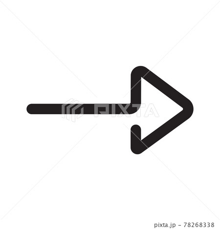 arrow outline icon isolated on white background arrow outline icon isolated on white background 78268338