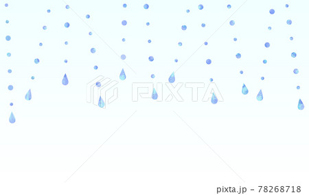 雨が降っているイラスト 【水色の背景】 雨が降っているイラスト 【水色の背景】 78268718