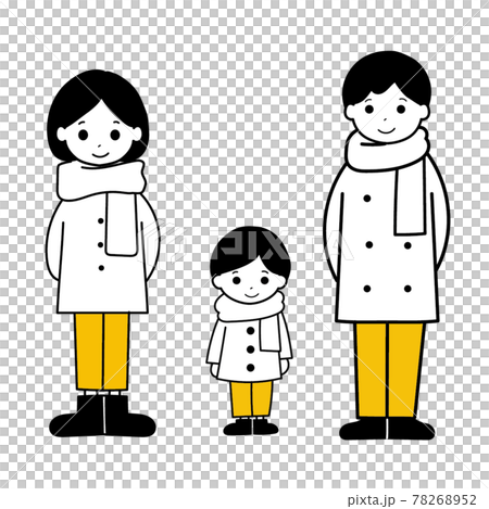 家族のカットイラストのイラスト素材 7652