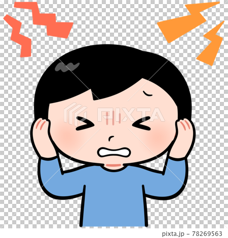 耳を塞ぐ男の子 耳を塞ぐ男の子 78269563