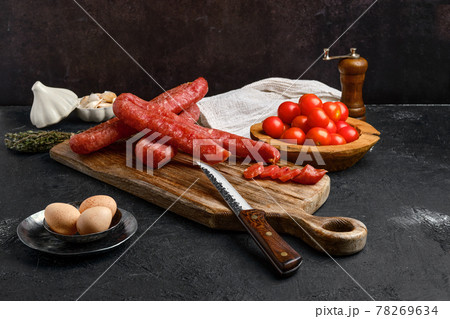 Air dried turkey sausage Air dried turkey sausage 78269634