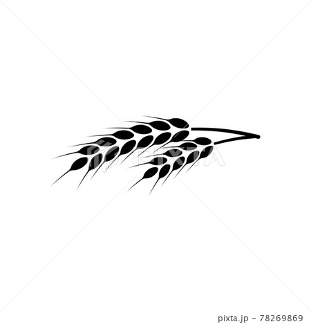 Ears of wheat. Logo. illustration on white isolated background 78269869