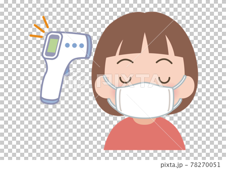 検温する女の子のイラスト 78270051