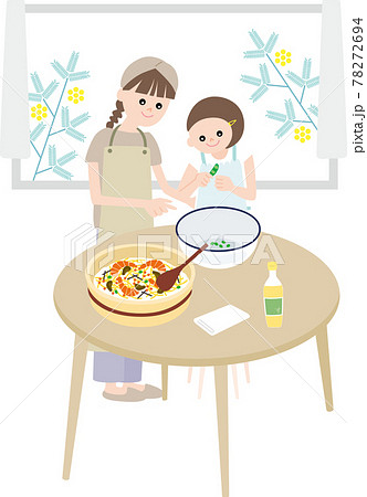 親子で楽しく部屋で料理 78272694