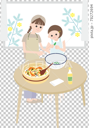 親子で楽しく部屋で料理 78272694