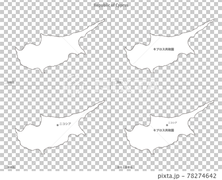 空白地圖-亞洲-塞浦路斯共和國 78274642