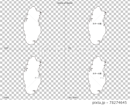 空白地圖-亞洲-卡塔爾 78274645