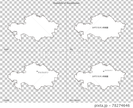 空白地圖-亞洲-哈薩克斯坦 78274646