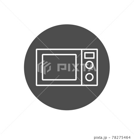 Home appliance, kitchen, microwave icon. Vector illustration, flat design. 78275464