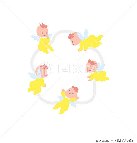 羽の生えた赤ちゃんのイラスト 78277638