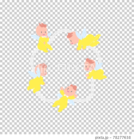 羽の生えた赤ちゃんのイラスト 78277638