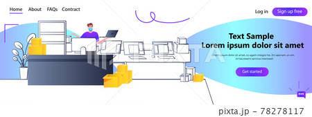 post office worker in mask using laptop express delivery service concept horizontal portrait post office worker in mask using laptop express delivery service concept horizontal portrait 78278117