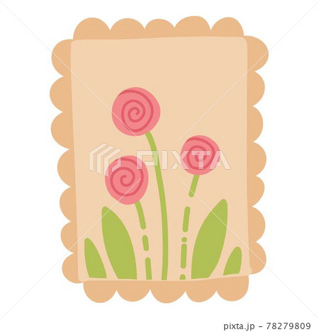 Collection envelope with mail, postmark and postcard vector flat, cartoon illustration. Various craft paper letters, stationery, sealing wax and handmade card isolated on white 78279809