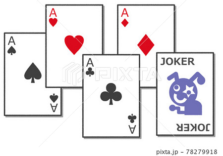 ジョーカーが入っているトランプのカード ジョーカーが入っているトランプのカード 78279918