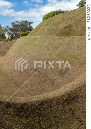 史跡 山中城跡 障子掘 史跡 山中城跡 障子掘 78280029