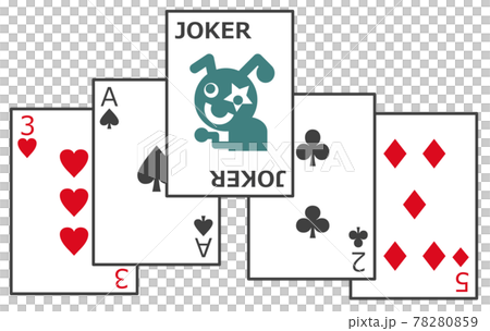 Playing cards with joker 78280859