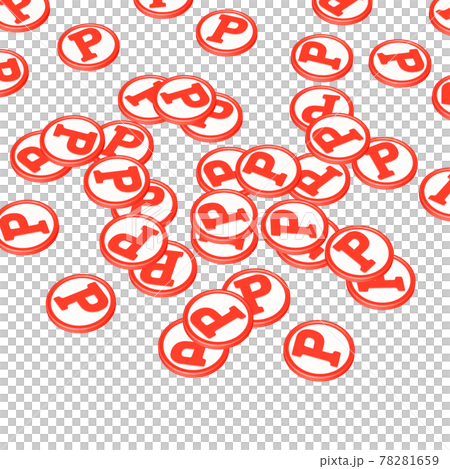 Economic illustration Background material Image of points to be accumulated Red chips scattered (1) Economic illustration Background material Image of points to be accumulated Red chips scattered (1) 78281659