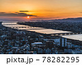 夕暮れ時の大阪梅田 78282295