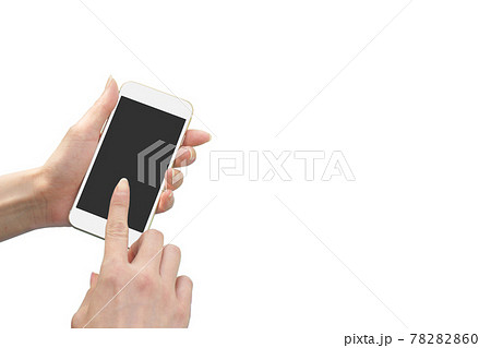 スマホを操作する手 女性 78282860