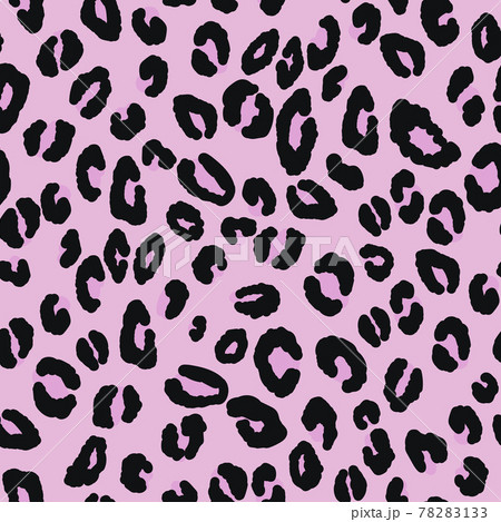Abstract modern leopard seamless pattern. Animals trendy background. Pink and black decorative vector stock illustration for print, card, postcard, fabric, textile. Modern ornament of stylized skin Abstract modern leopard seamless pattern. Animals trendy background. Pink and black decorative vector stock illustration for print, card, postcard, fabric, textile. Modern ornament of stylized skin 78283133
