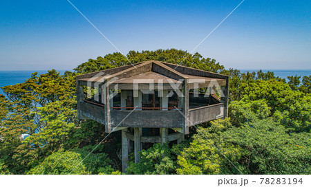 千羽海崖ロープウェイ跡【千羽展望台】 ドローン空撮 千羽海崖ロープウェイ跡【千羽展望台】 ドローン空撮 78283194