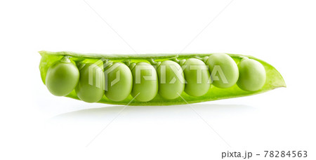 Sweet peas in closeup on white background 78284563