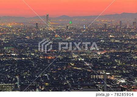 大阪平野~神戸夜景 大阪平野~神戸夜景 78285914