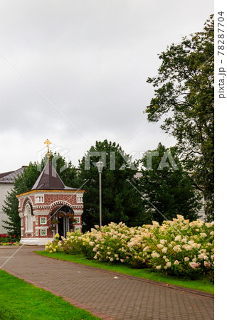 Small chapel in Vvedensky Tolga convent in Yaroslavl, Russia. Golden ring of Russia 78287704
