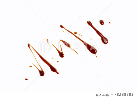 Oyster sauce on white background. Oyster sauce on white background. 78288283