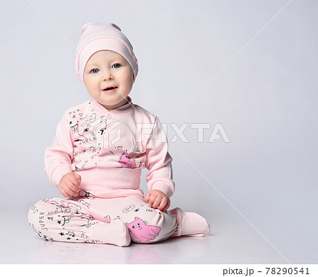 baby infant in a body with long sleeves and a 78290541