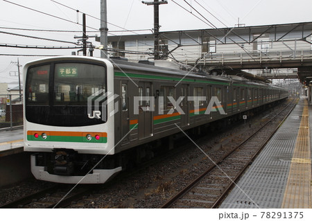 宇都宮線205系(8両編成:宇都宮⇔黒磯日光線車両代走) 宇都宮線205系(8両編成:宇都宮⇔黒磯日光線車両代走) 78291375