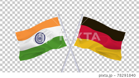 Indian and German flags 78291840