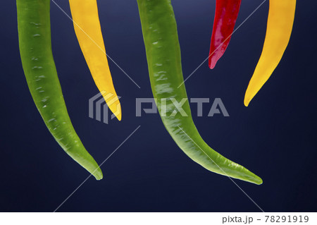 yellow, red and green hot chili. Pepper. Vegetable vitamin food. yellow, red and green hot chili. Pepper. Vegetable vitamin food. 78291919