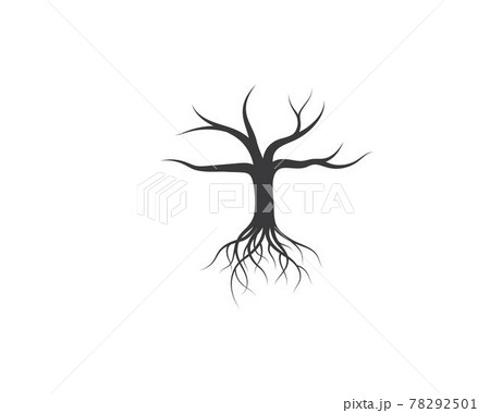 Tree without leaf  icon logo template vector 78292501