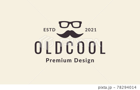 vintage head man with sunglasses beard logo symbol vector icon illustration graphic design 78294014