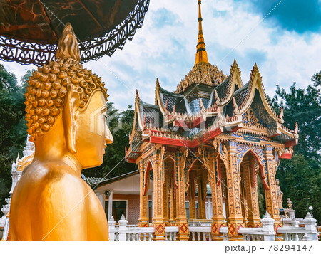 Small Temple wat in doi inthanon national park in Chiang Mai province, Thailand 78294147