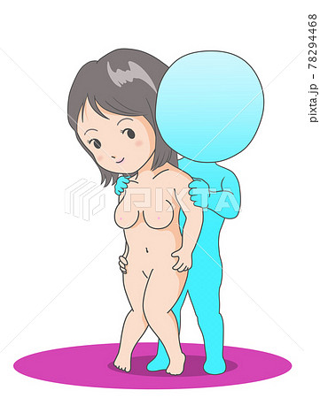 男性に抱かれる裸の女性 男性に抱かれる裸の女性 78294468