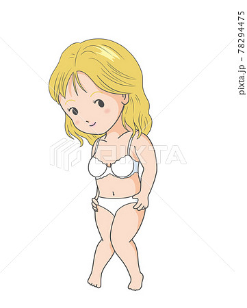 セクシーな下着姿の女性 78294475