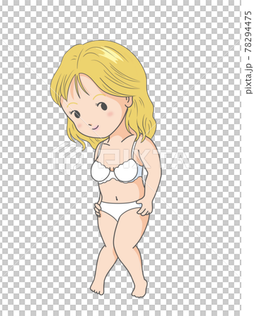 セクシーな下着姿の女性 78294475