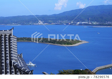 富岡城から見た富岡の砂嘴(天草郡苓北町) 富岡城から見た富岡の砂嘴(天草郡苓北町) 78296576
