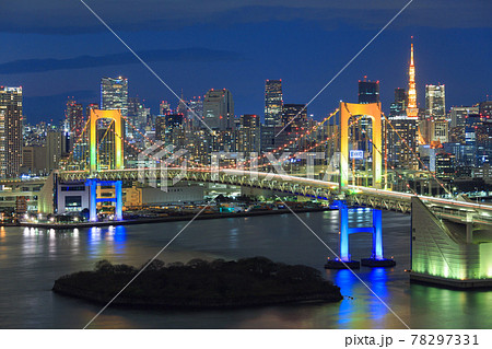 東京_お台場イルミネーション夜景 東京_お台場イルミネーション夜景 78297331