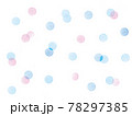 スタンプの水玉模様_青 78297385