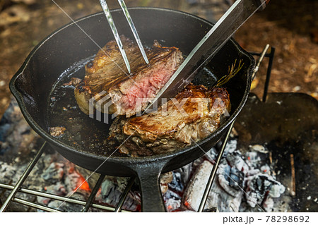 ステーキ　Large American beef steak chunks 78298692