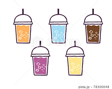 かわいいジュース　drink　ドリンク／手書きイラスト素材 78300048