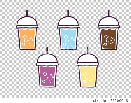 かわいいジュース　drink　ドリンク／手書きイラスト素材 78300048