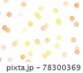 スタンプのドット模様_オレンジ 78300369